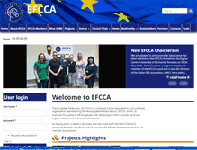 Tablet Screenshot of efcca.org